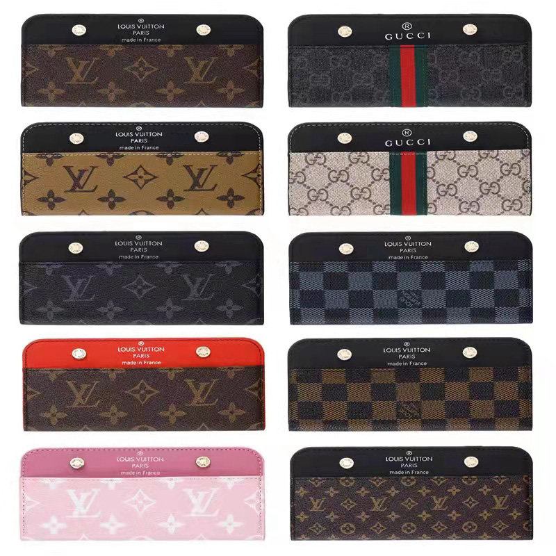 Louis Vuitton Gucci luxury galaxy s24s23 plus ultra case leather card notebook monogram stand designer 