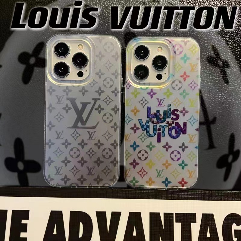 LV luxury clear colorful iphone 14 pro max 14 plus case monogram 13 12 11 cover