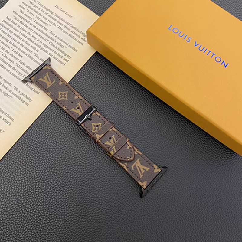 Lv Luxury Apple Watch Band Suitable for All SeriesCustom Leather Watch