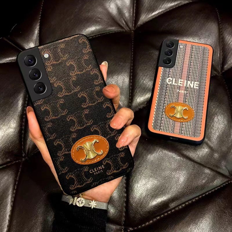 Celine luxury galaxy s23 plus ultra s22 s21 case strap monogram leather designer