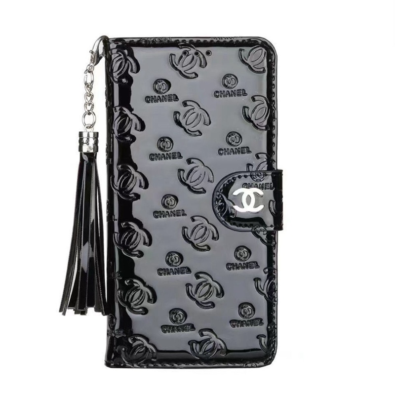 Chanel luxury leather strap notebook monogram elegant case For iphone 14 Pro Max 