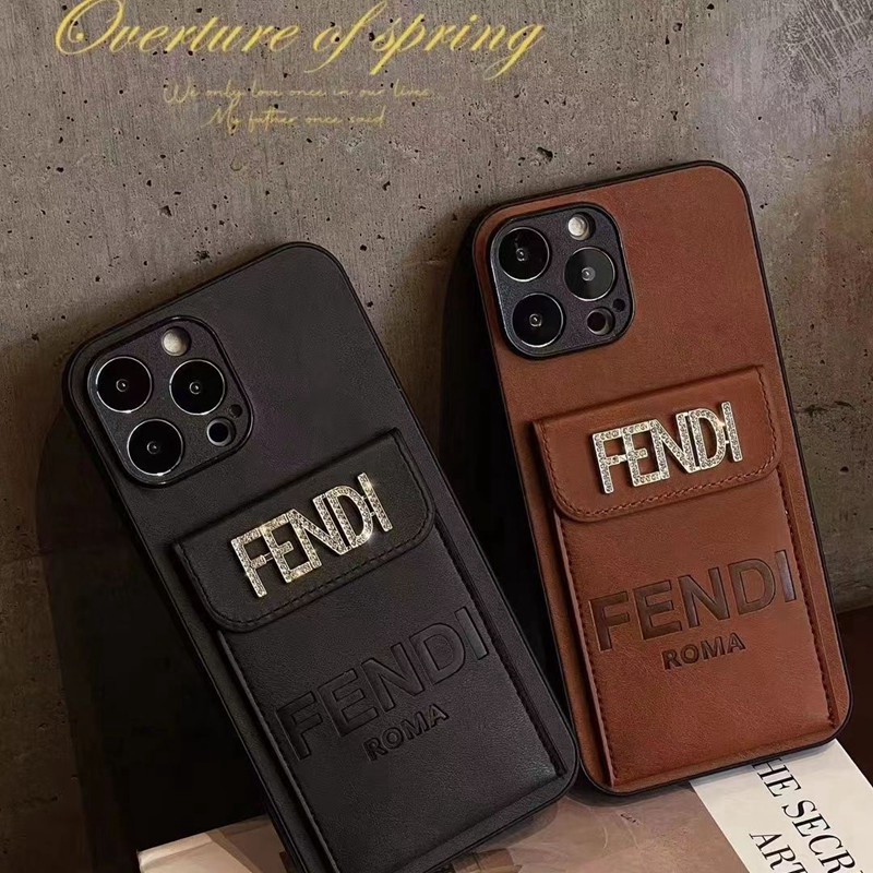 Fendi iPhone13/14/15 Pro Max Wallet Flip 
