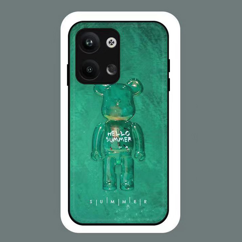 Off-White Kaws Be@rbrick luxury monogram cute bear dprint brand case For iphone 14 Pro Max Plus