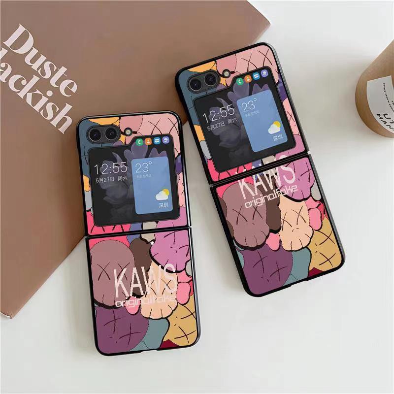 Kawssamsung z flip 5 4 3 fold 4 5 phone case