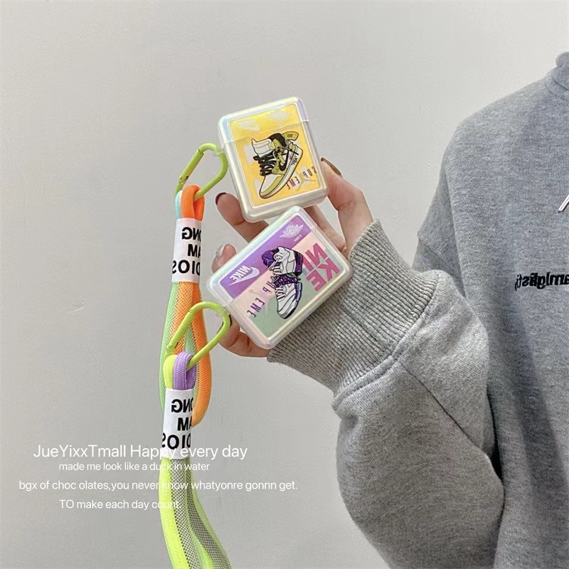 nike jordan off-white supeme airpods pro 2 case luxury logo strap shoes TWS earbuds bluetooth cover