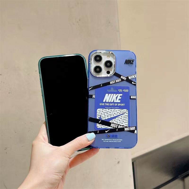 Nike iPhone 15 Pro max 14 Case Back Cover coque  ledertascheoriginal luxury fake case
