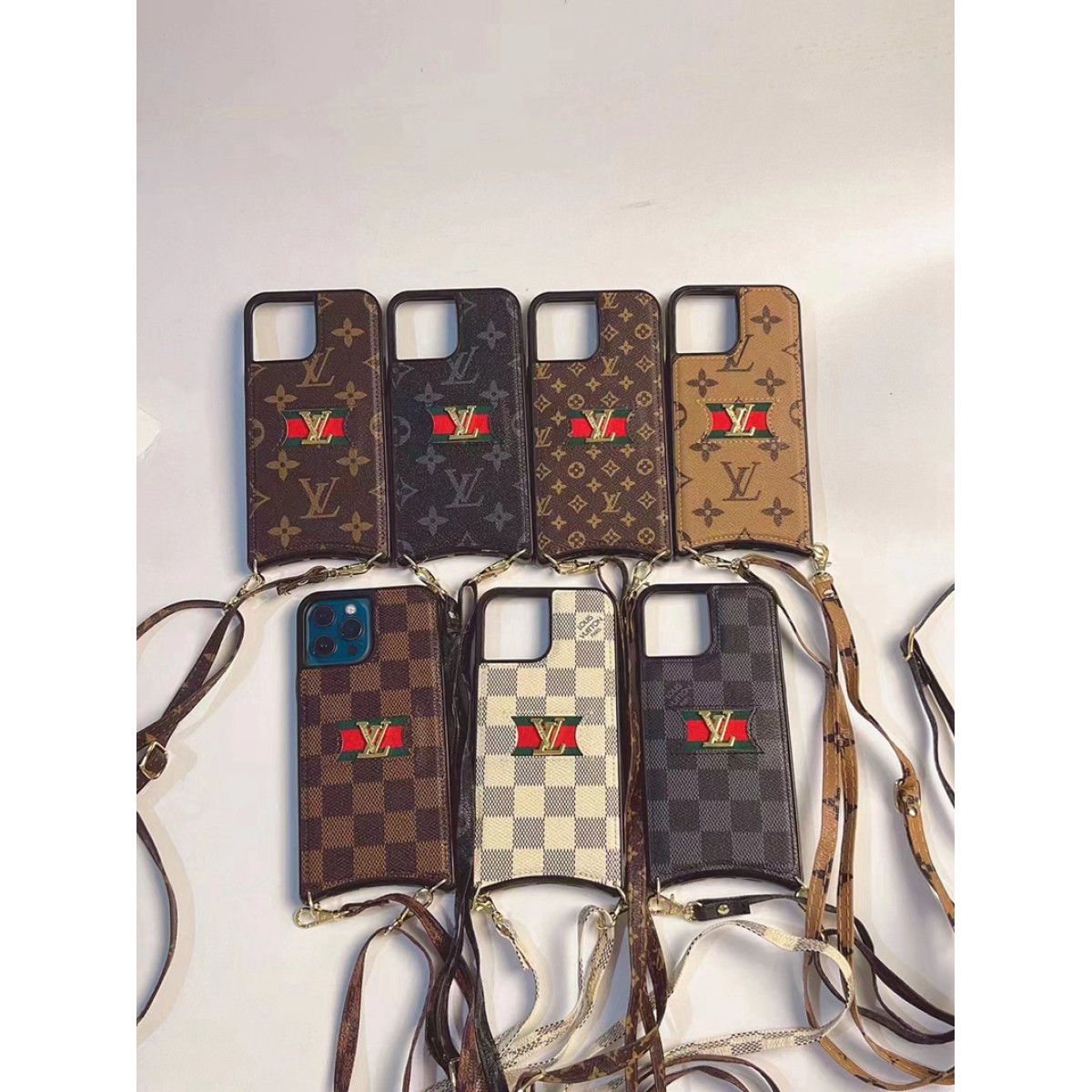 LV iPhone 14 Case Monogram Shockproof Soft TPU Cover