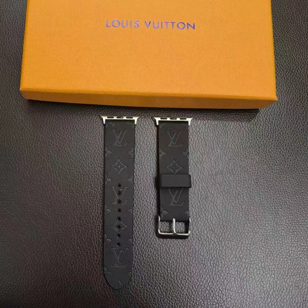 lv apple watch 8 se2 ultra band luxury tpu black logo cute strap