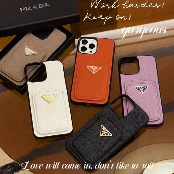 prada Saffiano Iphone15 pro max/15 plus Case Cover lady boy men leather ...