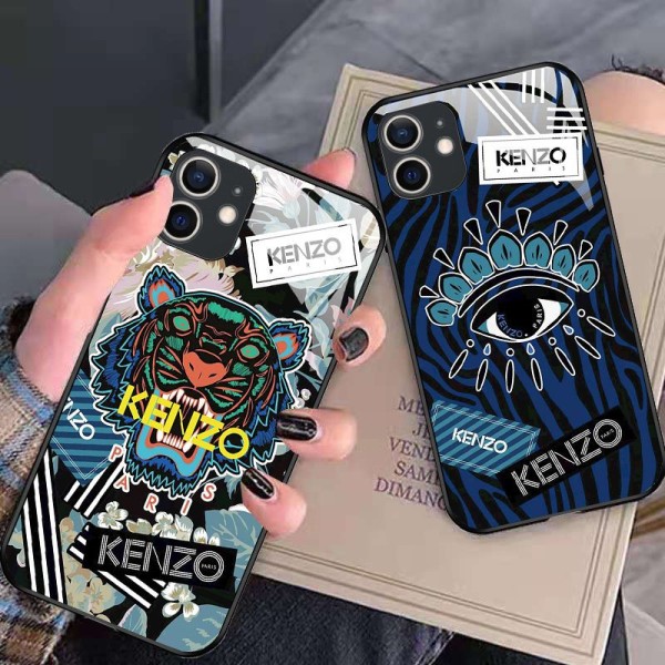 kenzo iphone 15 16 pro max plus case tiger bag card leather luxury copy men women cover