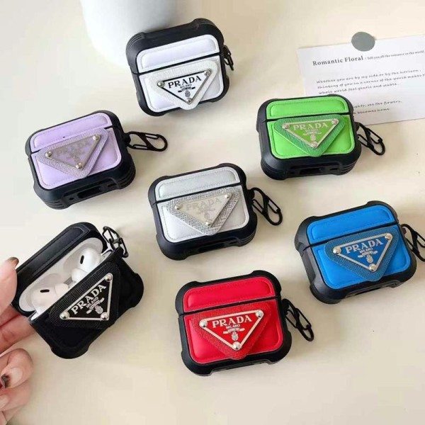 海外限定】 PRADA】プラダ AirPods ちらばっ ブラック Proケース