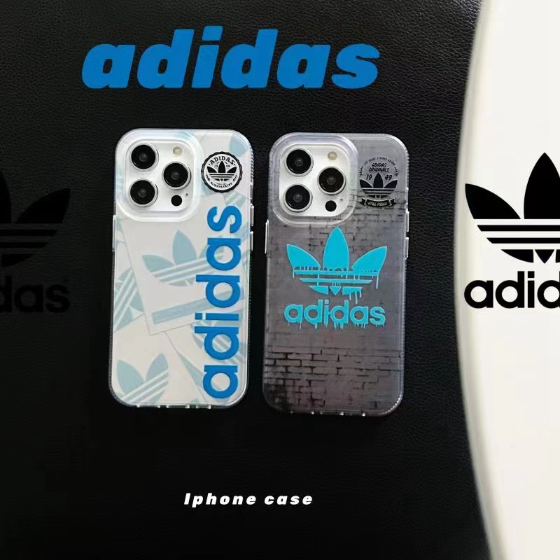 Adidas luxury monogram elegant case iphone 14 Pro Max cover