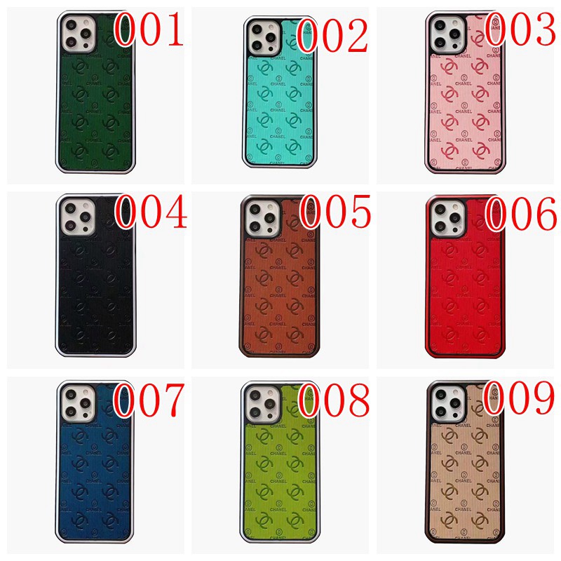 chanel iphone 14 Pro Max plus Case monogram luxury leather protect cover