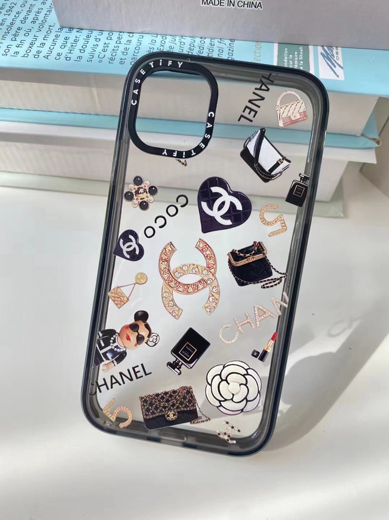 dior chanel iphone14pro max plus case luxury clear bear logo brand cover