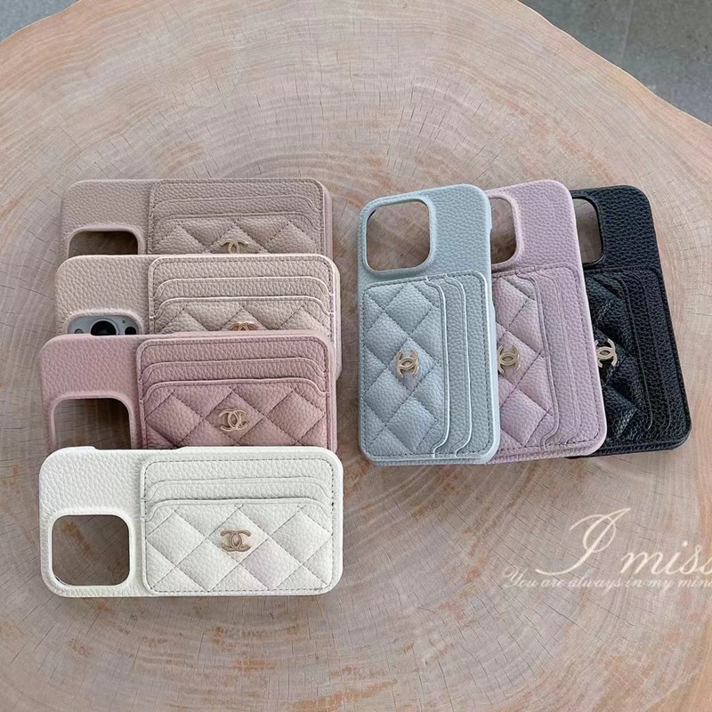 chanel iphone 15 pro ultra plus s23+ultra a54 case luxury wallet card leather bag logo cover