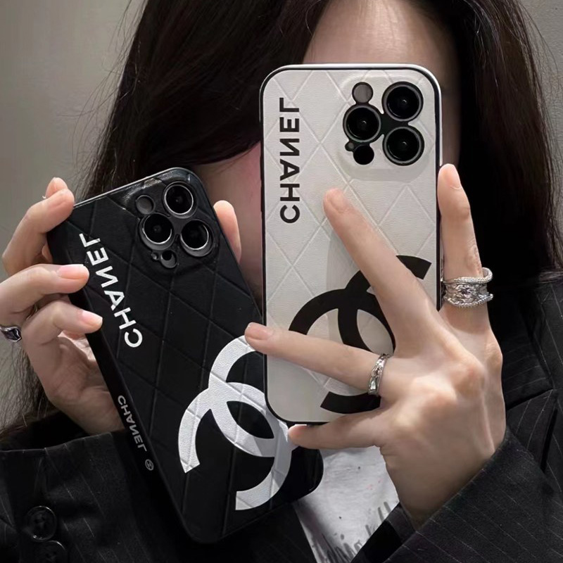 Chanel monogram pattern fashion iphone 15 Pro Max case unique cover