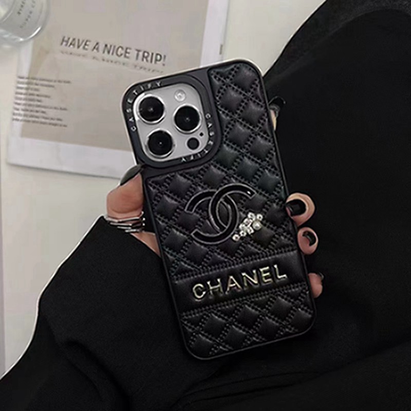 Chanel Luxury designer iPhone 15 plus 15 pro max 14 case