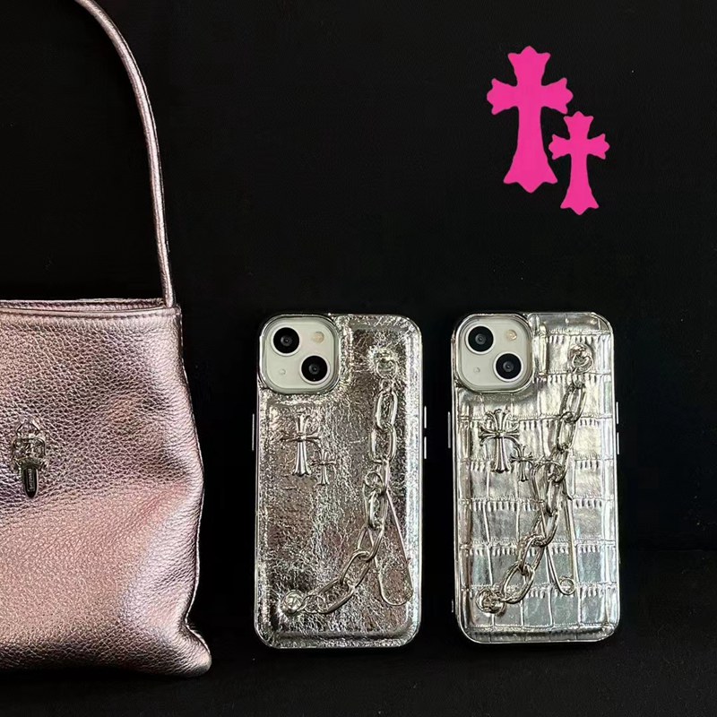 Chrome Hearts Luxury designer iPhone 15 14 case coqueLuxury