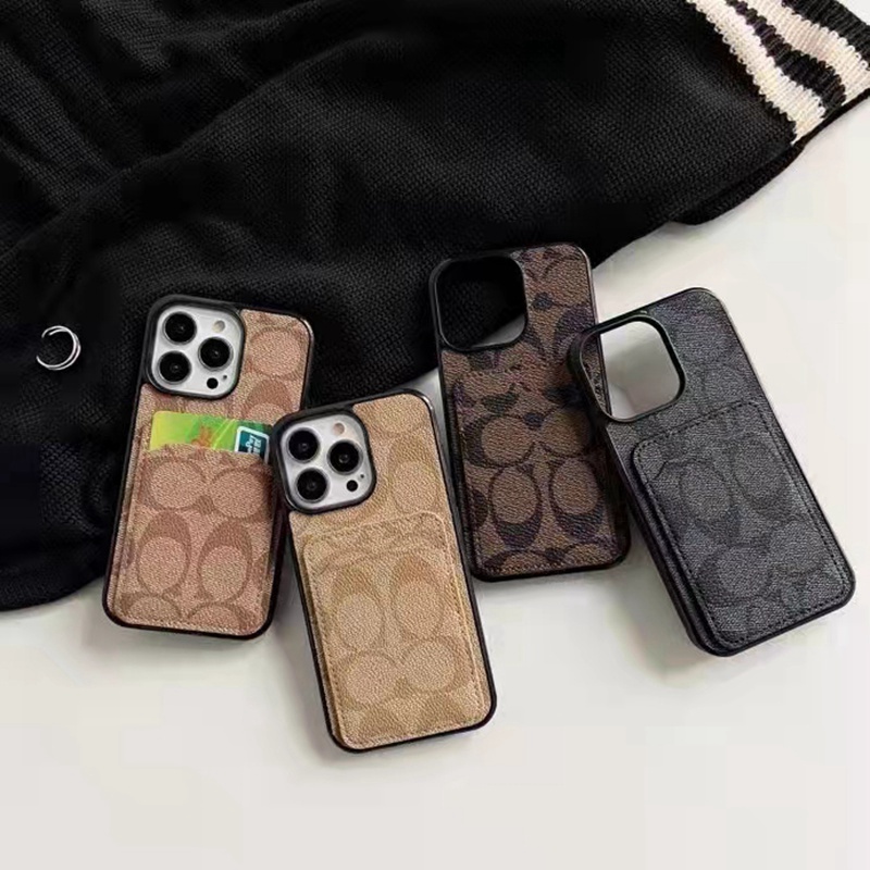 Coach Luxury iPhone 15 Pro max 14 Case Back Cover coque 