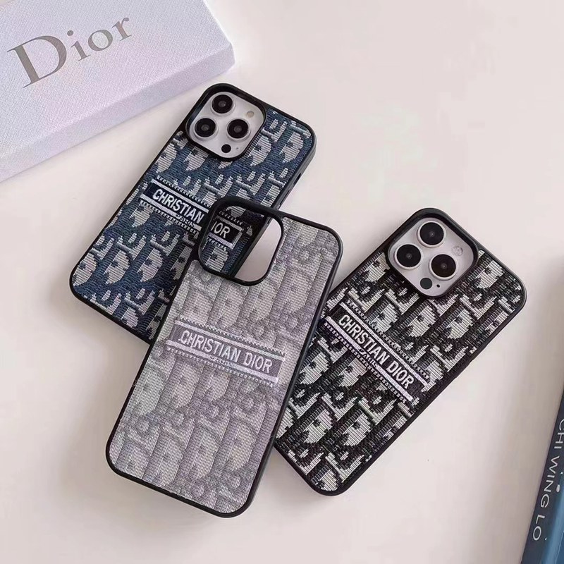 Dior luxury iphone 14 pro max case monogram print cover