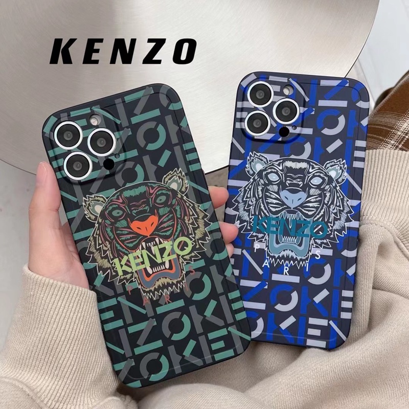 Kenzo luxury iPhone 15 Pro Max 15 Plus case tiger head monogram brand iphone 14 cover