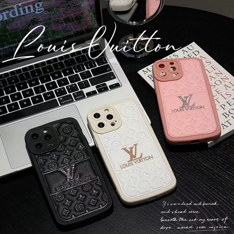 LV luxury monogram soft cute case For iphone 14 Pro Max cover 