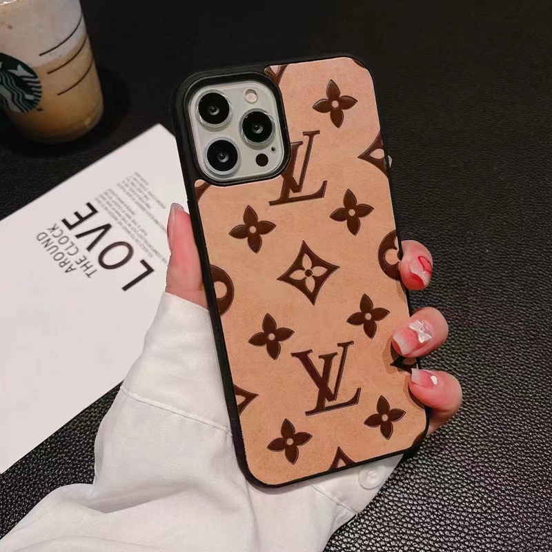 Lv iPhone 15 Pro max 14 Case Back Cover coque  ledertascheFashion Brand Full Cover housseiphone 14 15 Custodia Hulle Funda