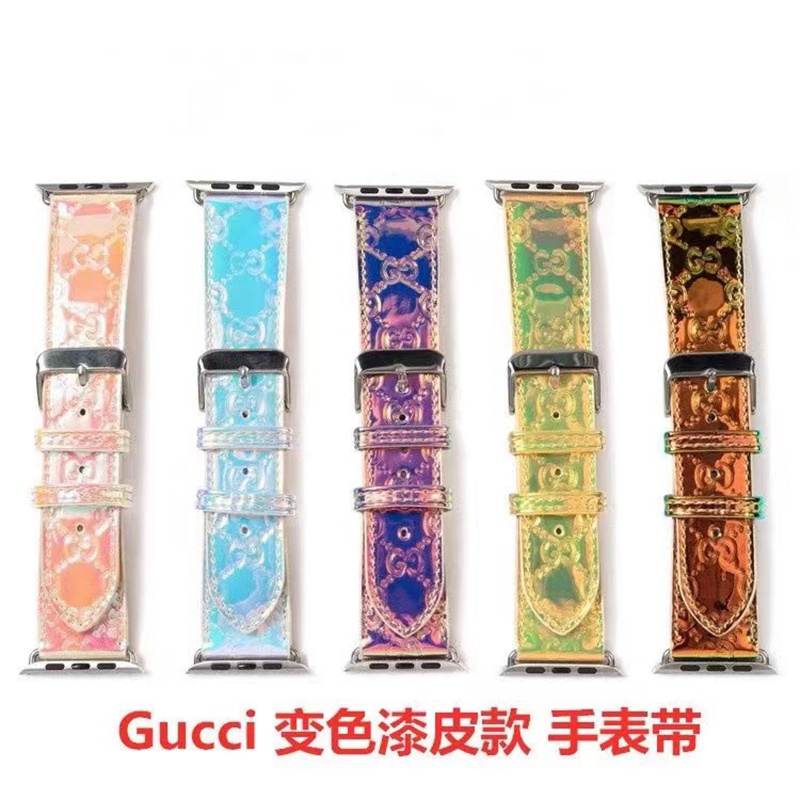 gucci lv apple watch 8 se2 ultra 7 band luxury wrist strap color leather logo men women
