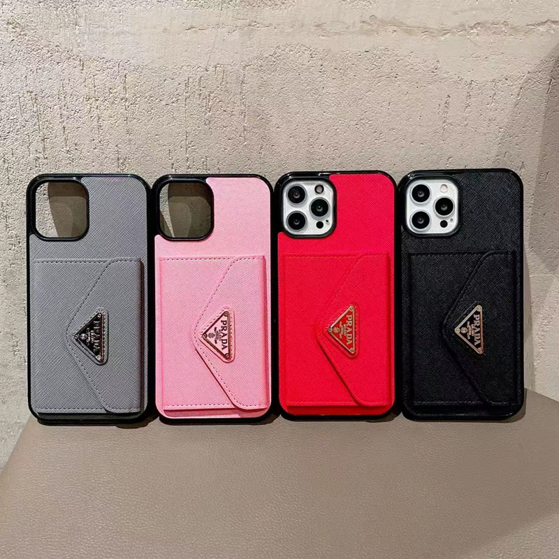 Prada Luxury designer iPhone 15 plus 15 pro max 14 case