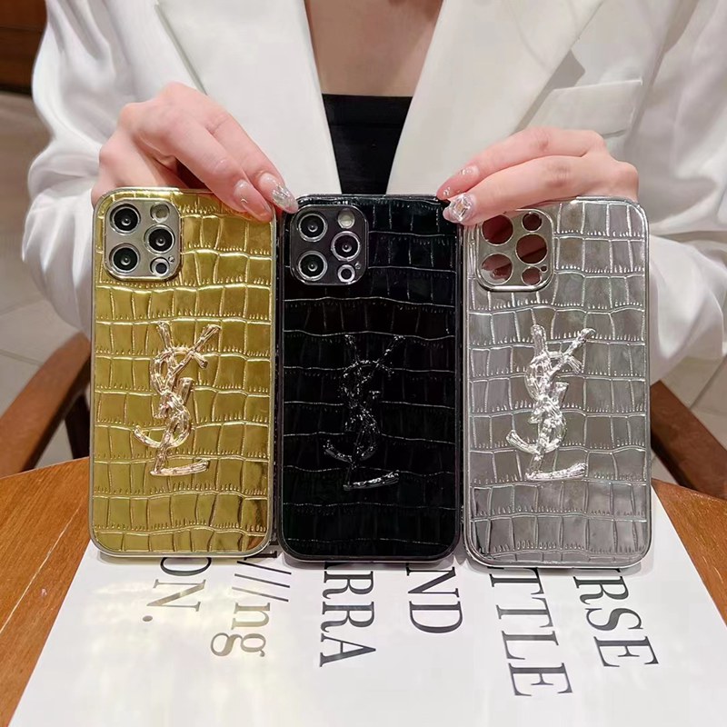Ysl Luxury designer iPhone 15 14 case coqueLuxury