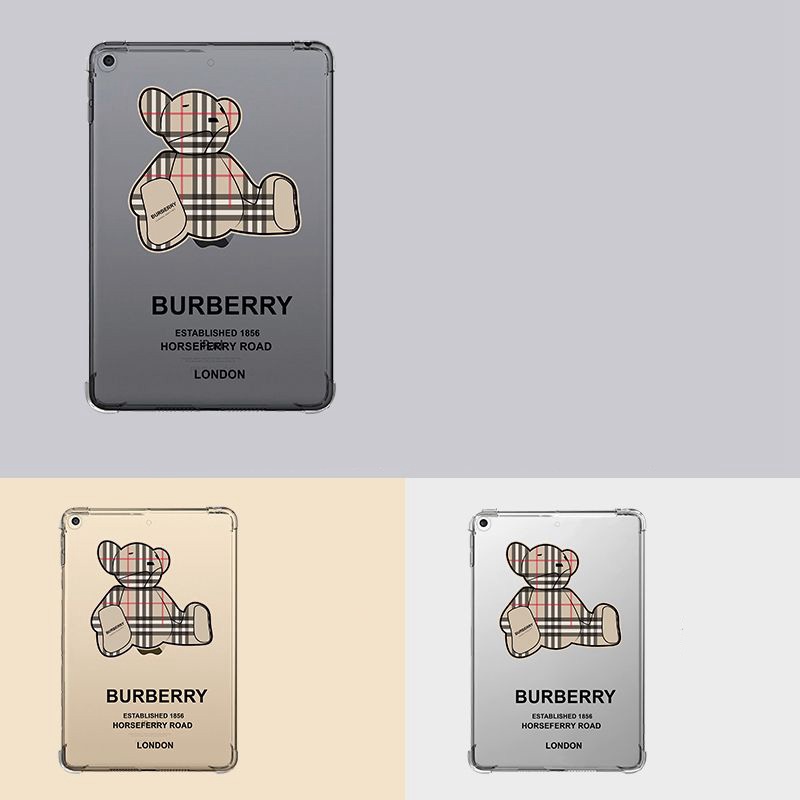 burberry ipad10th/pro2022/air5/pro 2021/2020case luxury clear bear pen protect brand cover