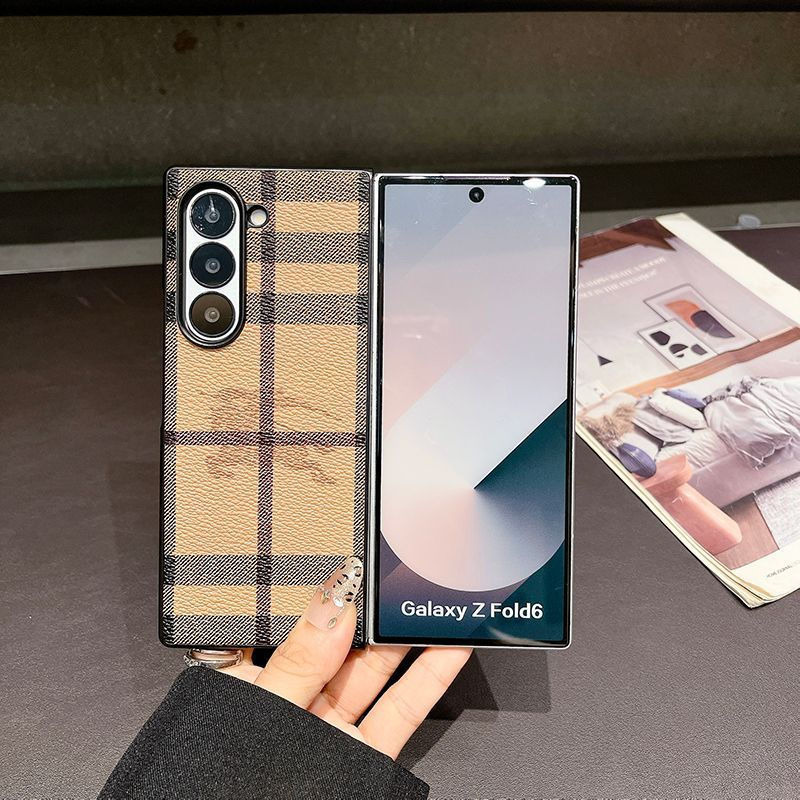 Burberry luxury designer Galaxy Z Flip 7 4 5 6 5G Case