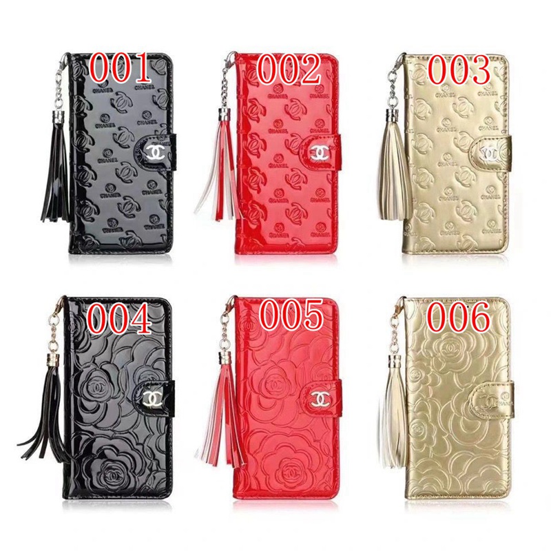 chanel iphone 14 pro max plus case notebook luxury leather strap logo cover