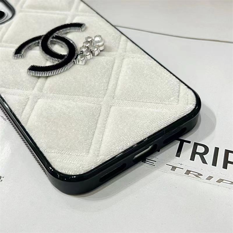 Chanel iPhone13/14/15 Pro Max Wallet Flip CaseShockproof