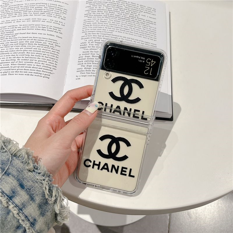 Chanel Galaxy Z Flip 3 4 5 6 5G Case coque hulleFashion Brand Full Coversamsung  z flip 6 5 4 Case