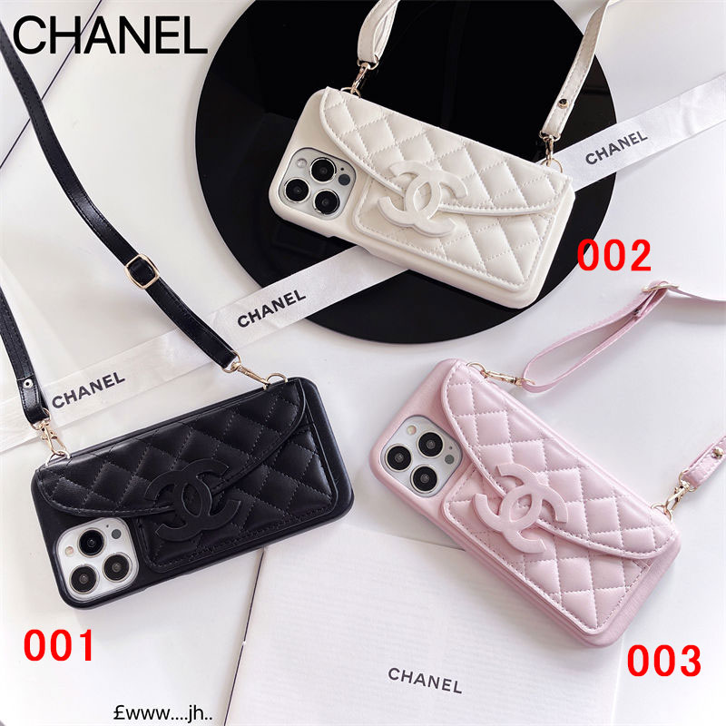 CHANEL IPHONE13/14/15 16 PRO MAX WALLET FLIP CASE