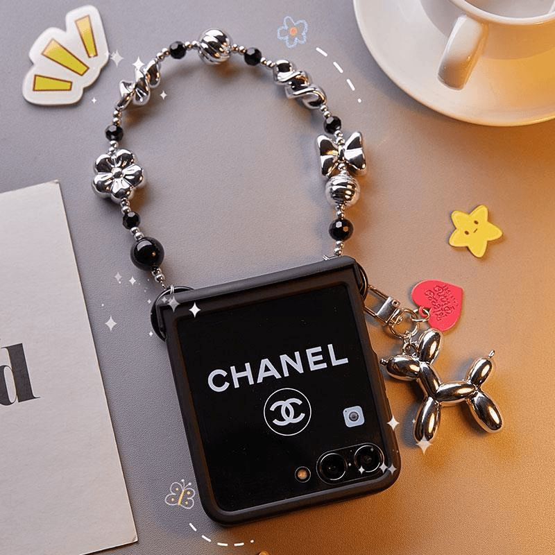 Chanel original luxury fake case samsung  z flip 4 5  6
