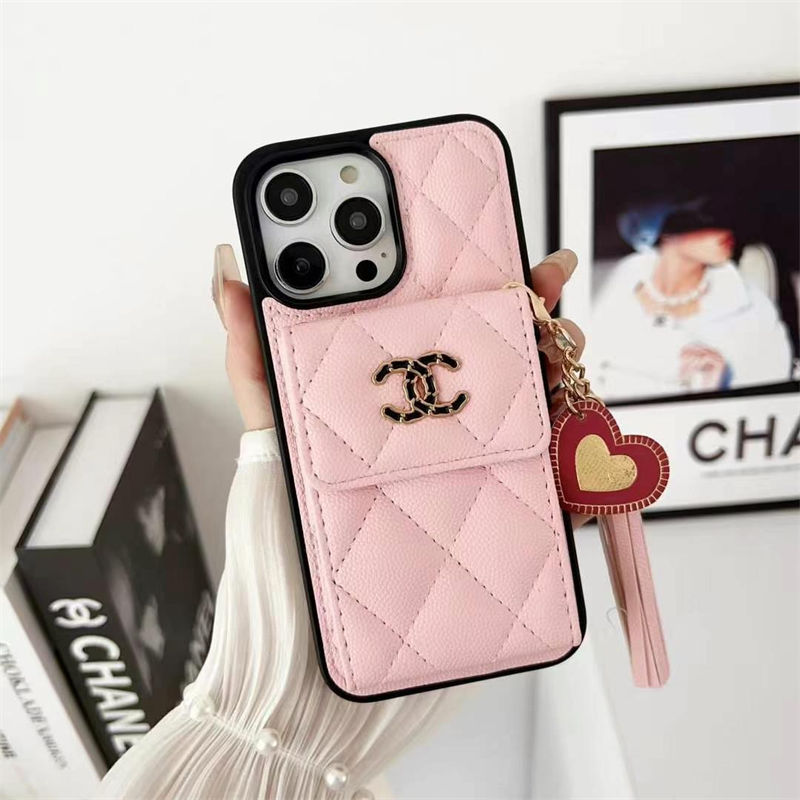 Chanel iPhone13/14/15 16 Pro Max Wallet Flip Case