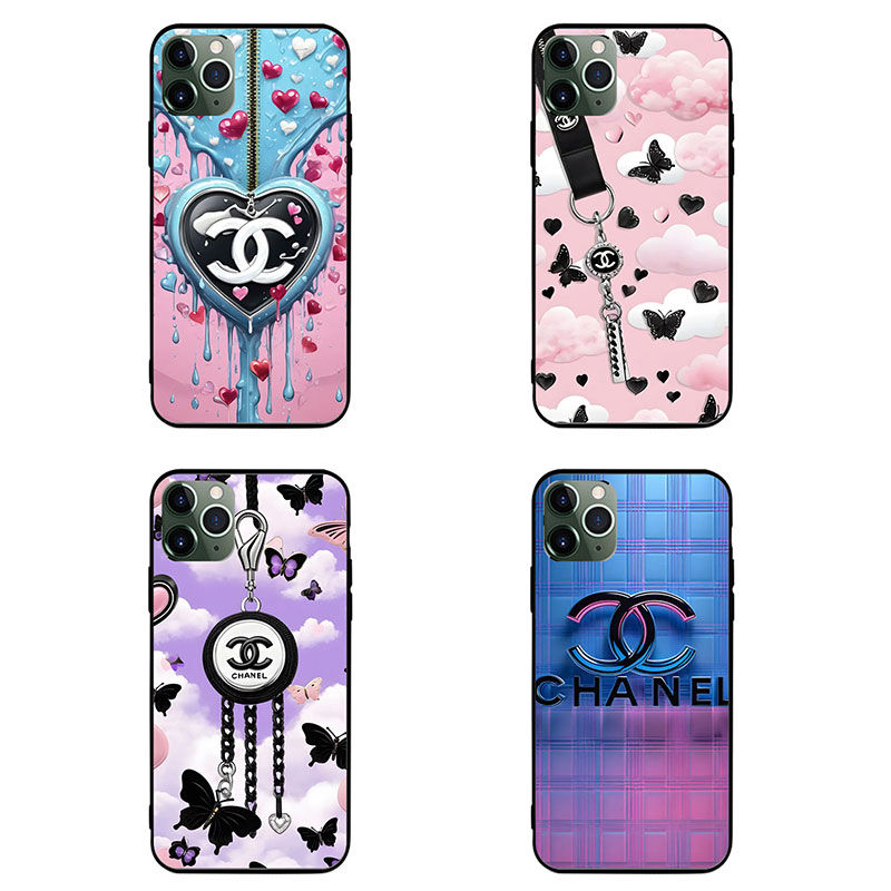 Chanel Luxury designer iPhone 16 15 14 case hülle coque
