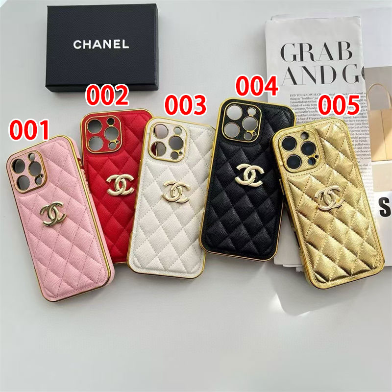 Chanel classic leather iPhone 16e/13/14/15 16 Pro Max cover