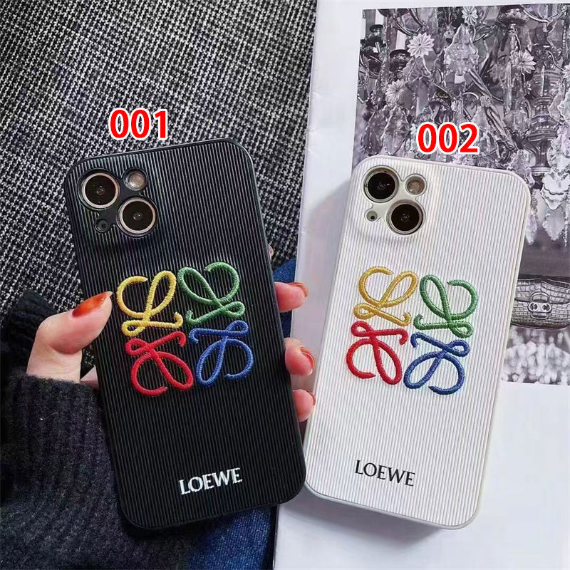 LOEWE Luxury iPhone 17 16 15 Pro max 14 13 Case Back 