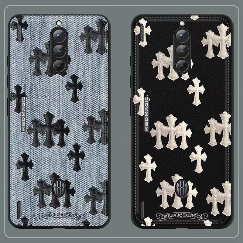 Chrome Hearts luxury monogram print brand case For iphone 14 Pro Max Plus galaxy s23 xperia 1v