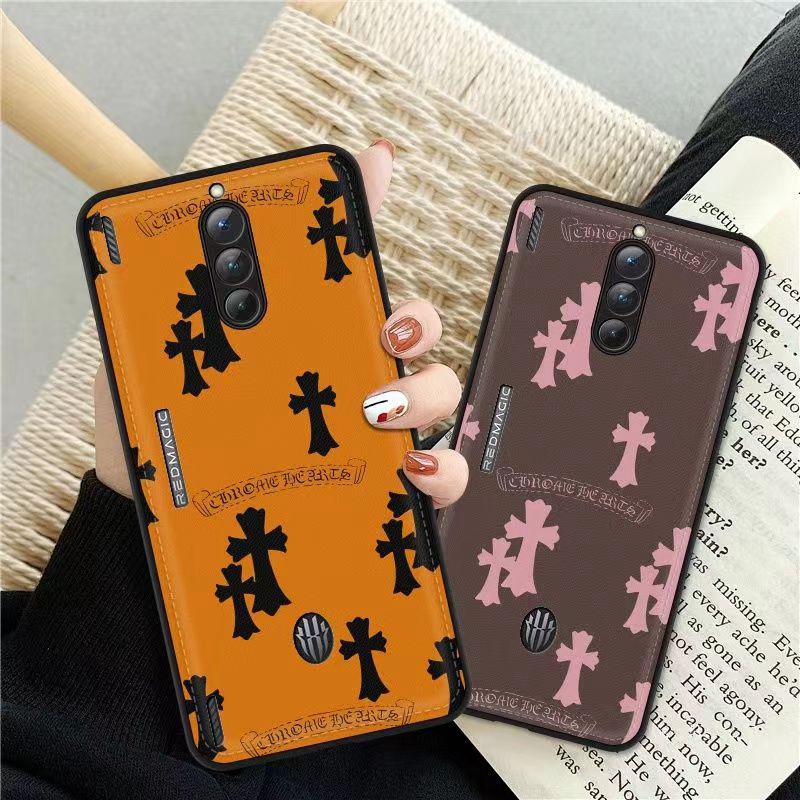chrome hearts iphone14pro max plus galaxy s23 a54 5g xperia 10v ace iv case luxury logo cover 