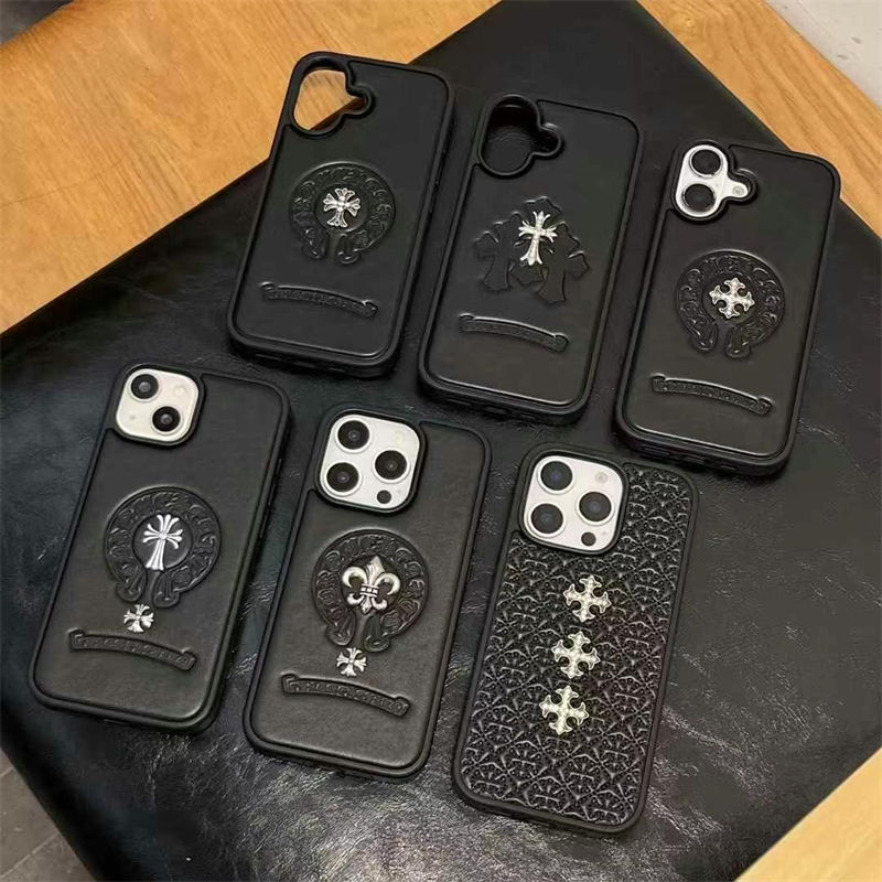 Chrome Hearts iphone 17plus 14 15 16e Custodia Hulle