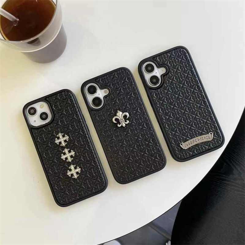 Chrome Hearts original luxury fake case iphone16 pro max  17 plus shell