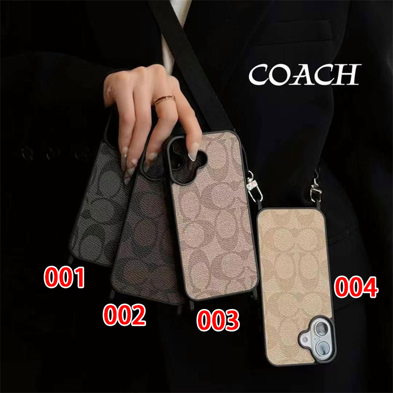 Coach Luxury iPhone 16 15 Pro max 14 13 Case Back Cover 