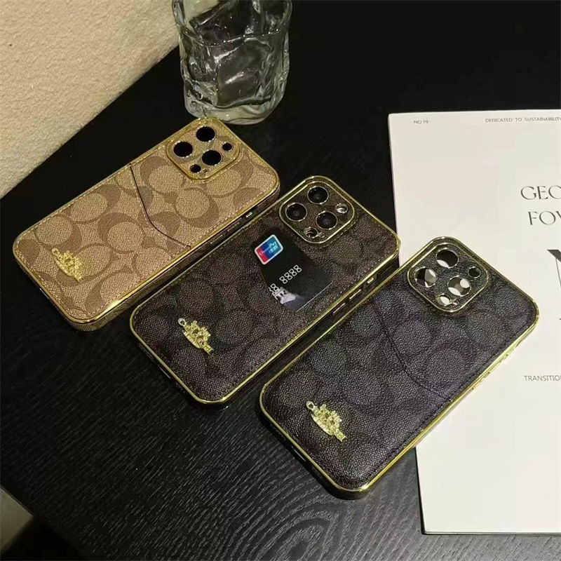 Coach iPhone 16e/13/14/15 16 Pro Max Wallet Flip Cas