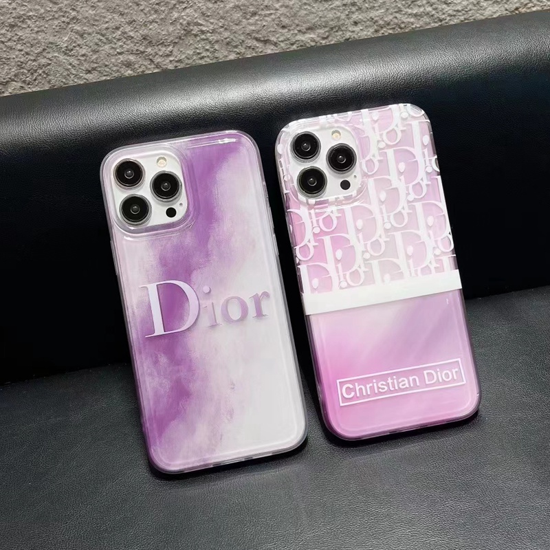 DIOR luxury monogram iphone 14 Pro Max plus pattern cute fashion clear case silicone cover