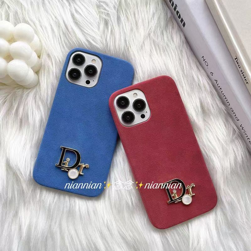 Dior luxury iPhone 14 Pro Max case for lady 3D monogram Anti Slip Shockproof jewelry case Gift for Cover