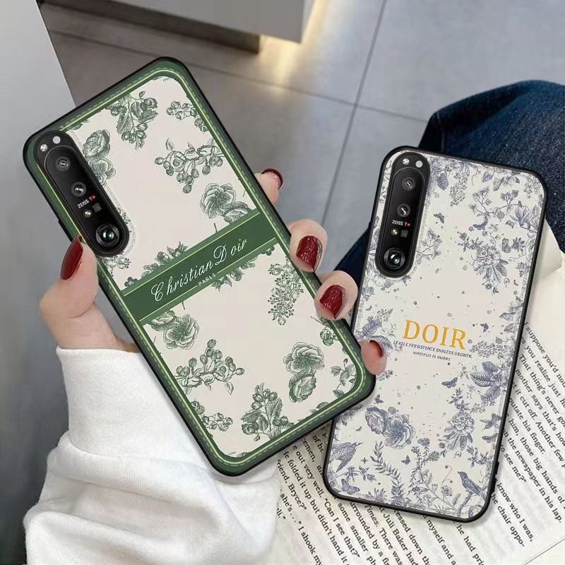 Dior luxury monogram flower print brand case For iphone 14 Pro Max Plus